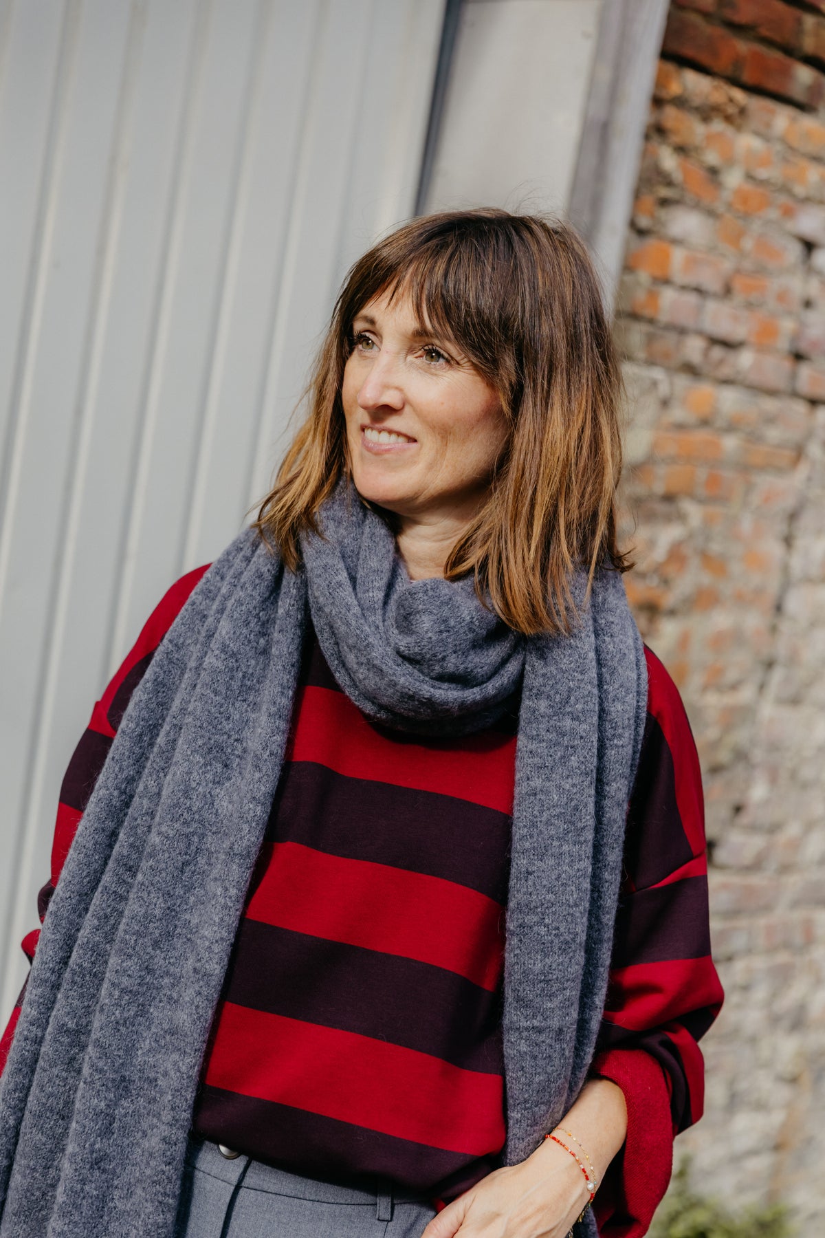 AB sjaal - Gris