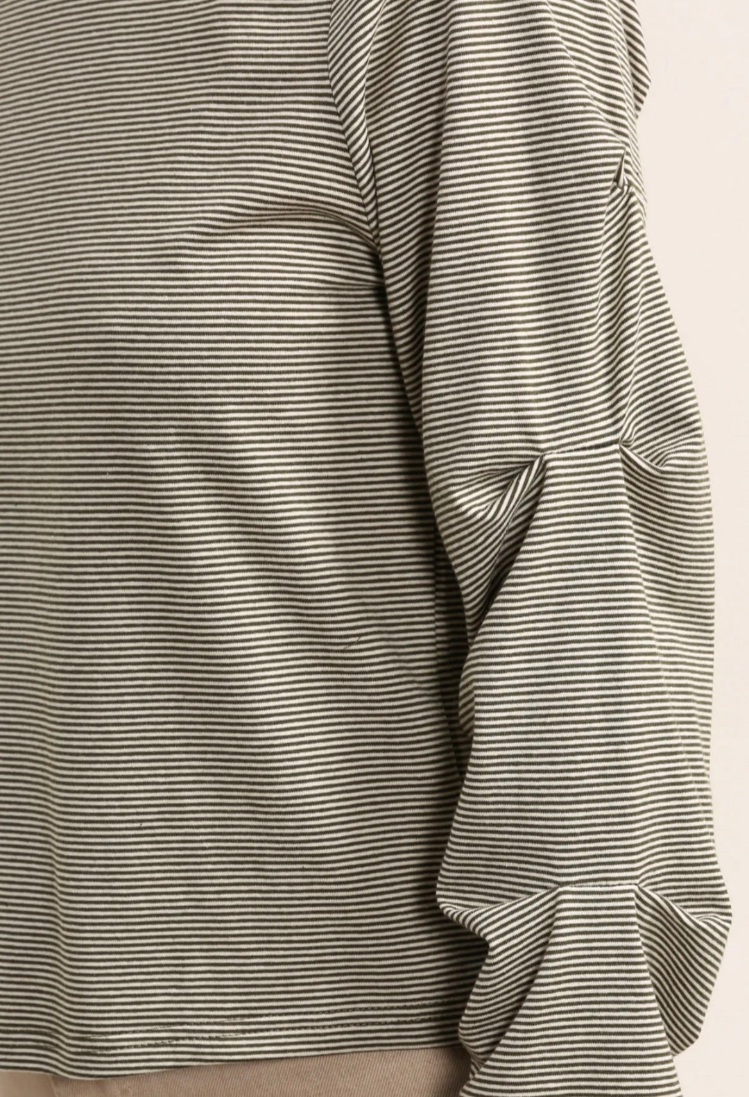 STRIPE T-shirt - Kaki