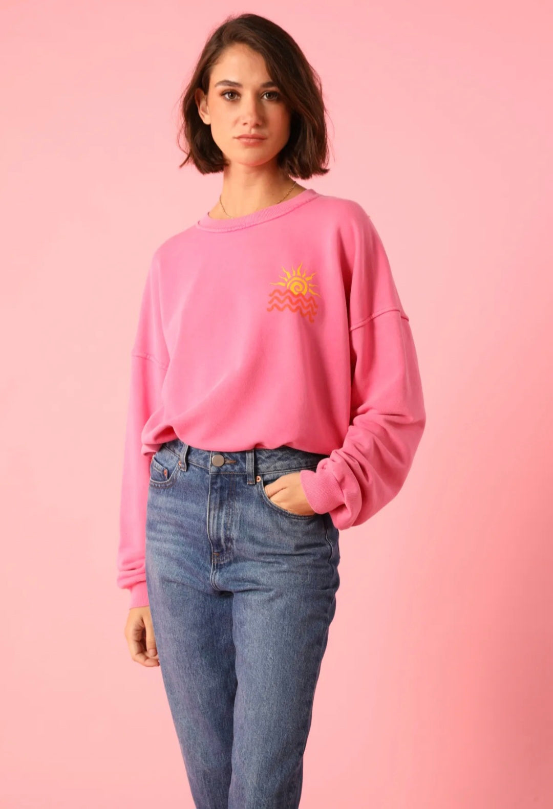 ISLAND Sweater - Roze