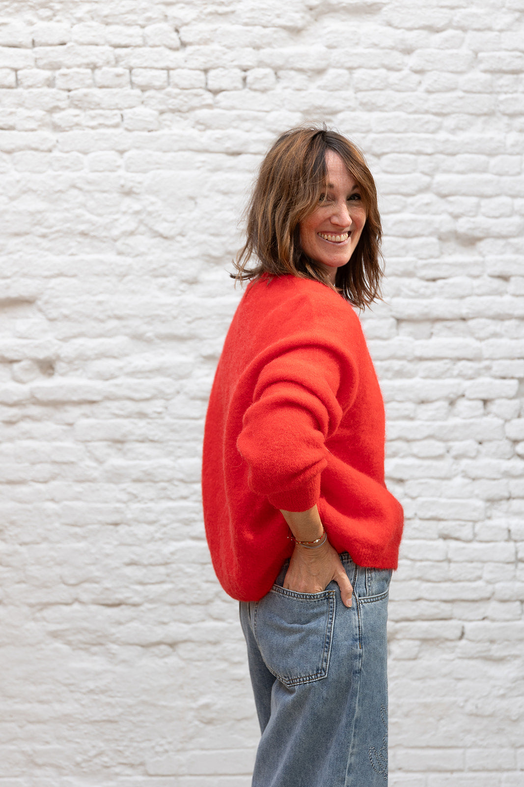 FRIE cardigan - Rood