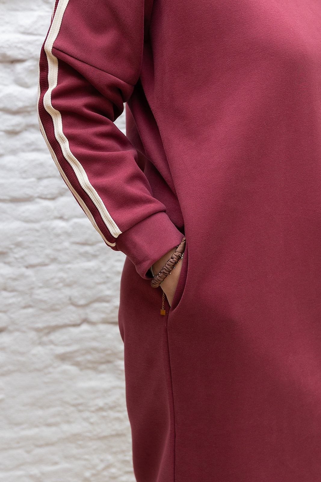 Sweater dress- Bordeaux