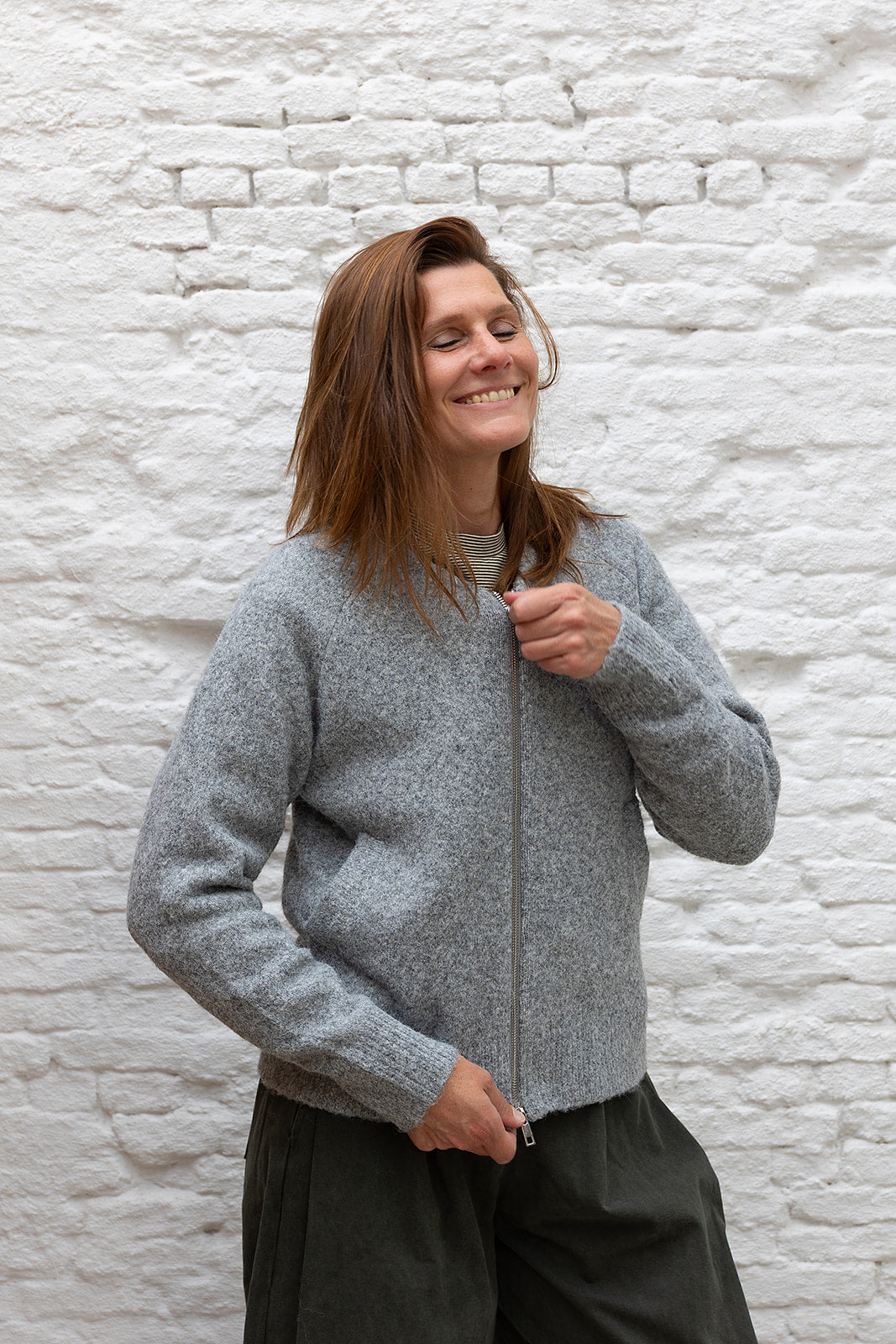 PAYTON cardigan - Grey melange