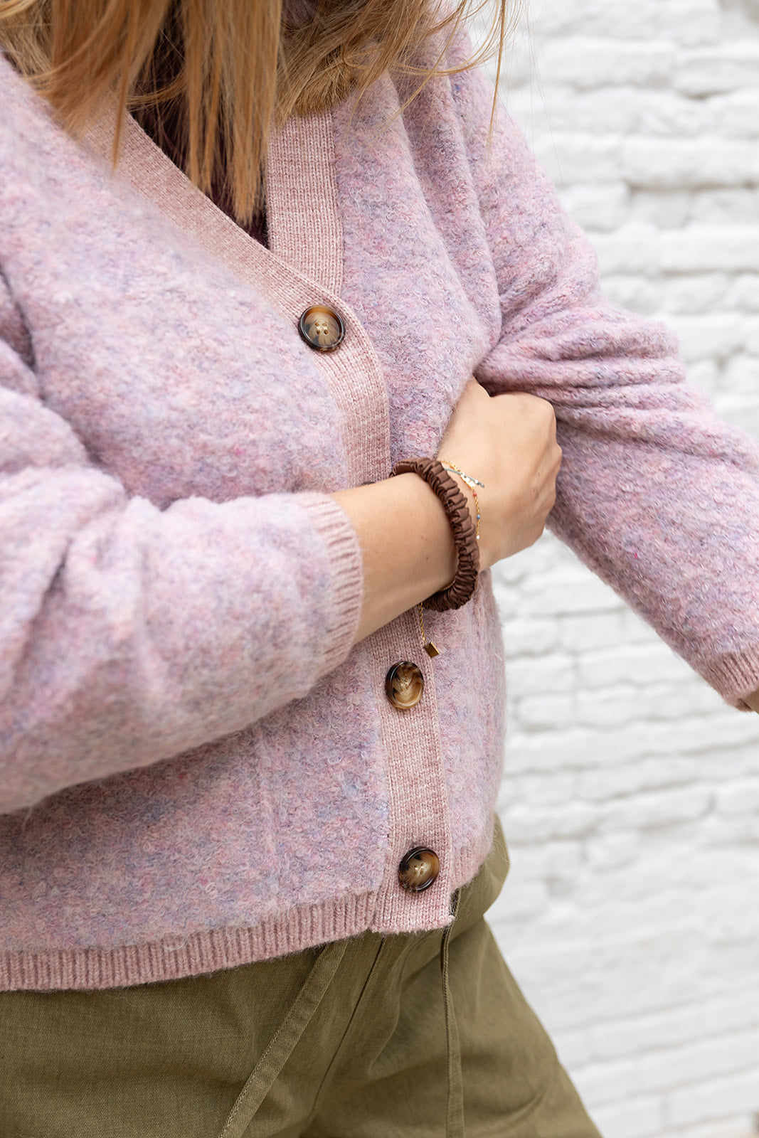 CARESSE cardigan - Soft pink