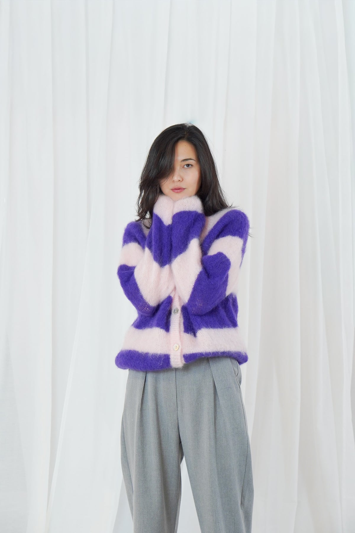 TW TIMEA cardigan - Violet