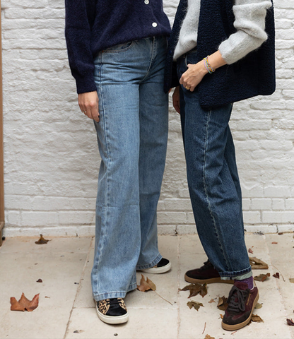 Barrel denim - Dark blue