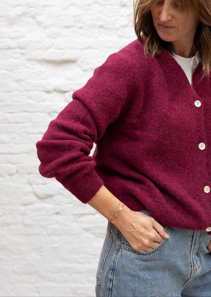 Soda cardigan - Bordeaux