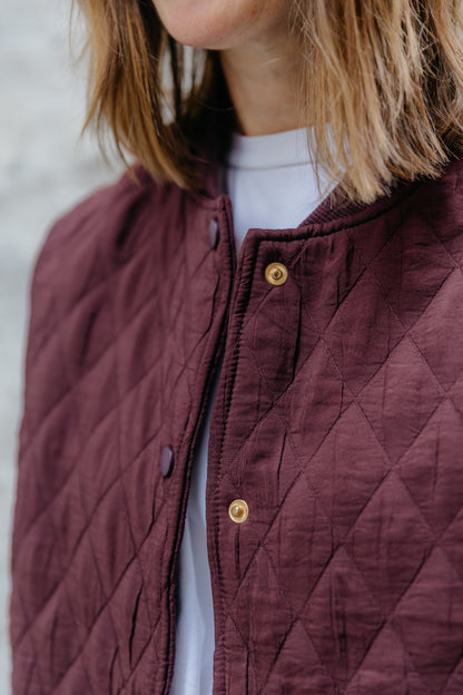 CHARLIE vest - Bordeaux