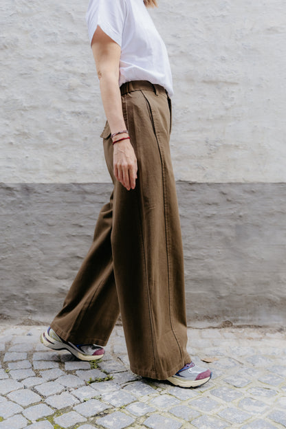 FK OLGA Pantalon - Tobacco