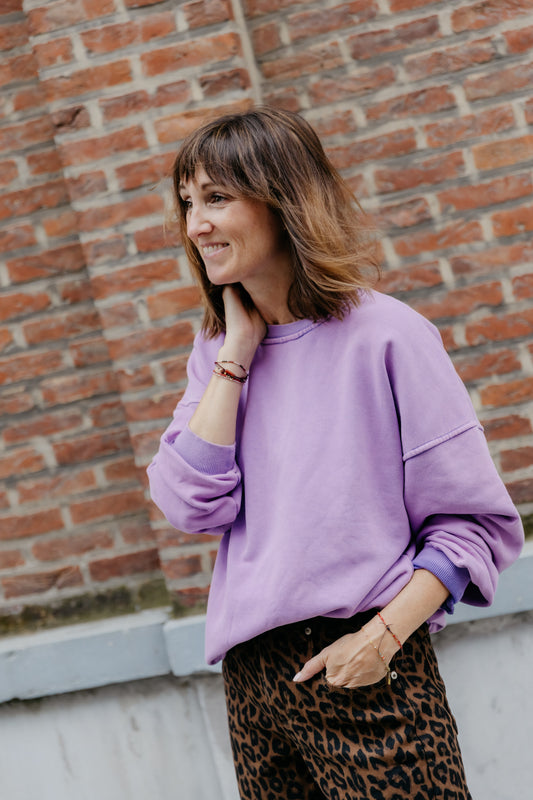 Sara sweater - Washed violet