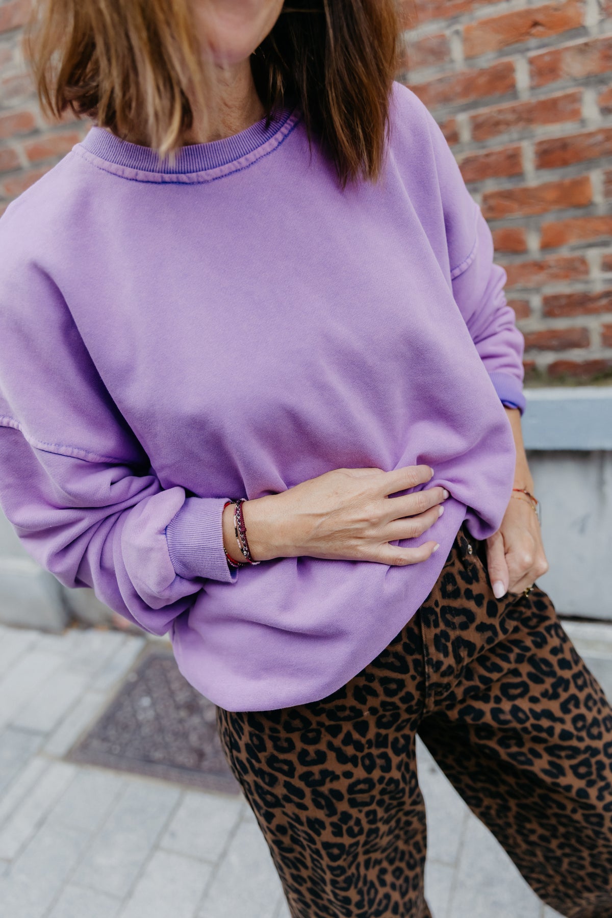 Sara sweater - Washed violet
