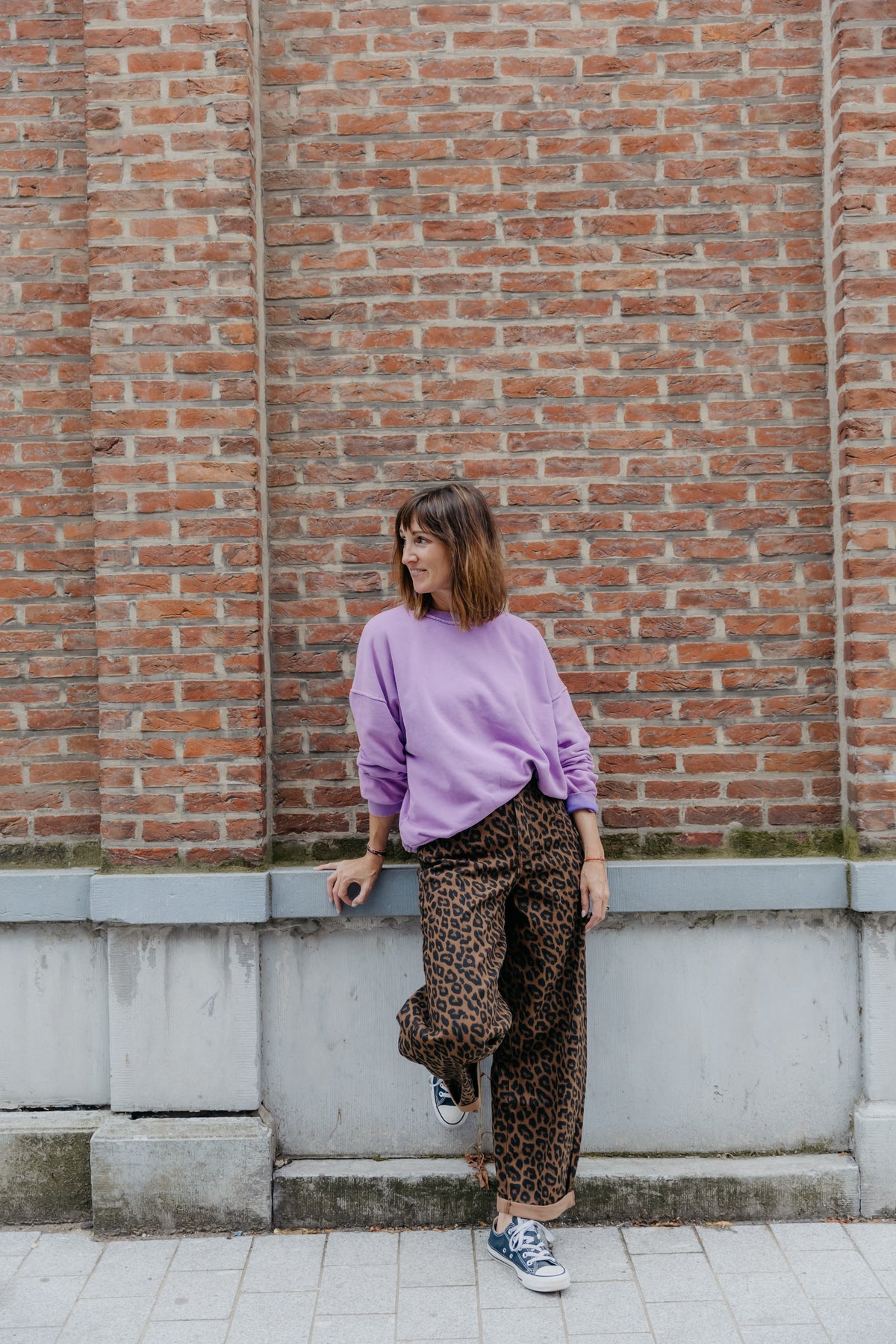 Sara sweater - Washed violet