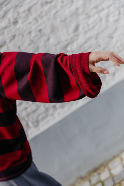 GI Block stripe - bordeaux