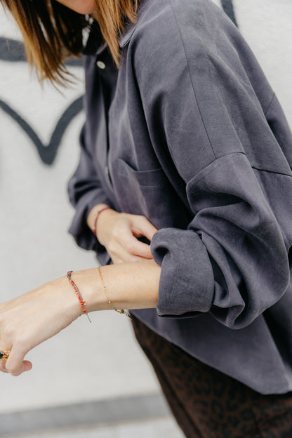SQ cupro blouse - Gris