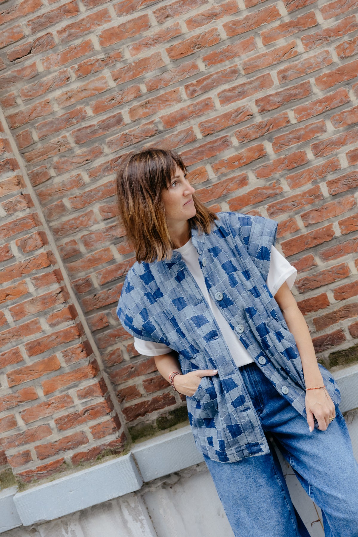 GI waistcoat - Denim