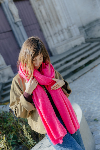 AB sjaal - Neon pink