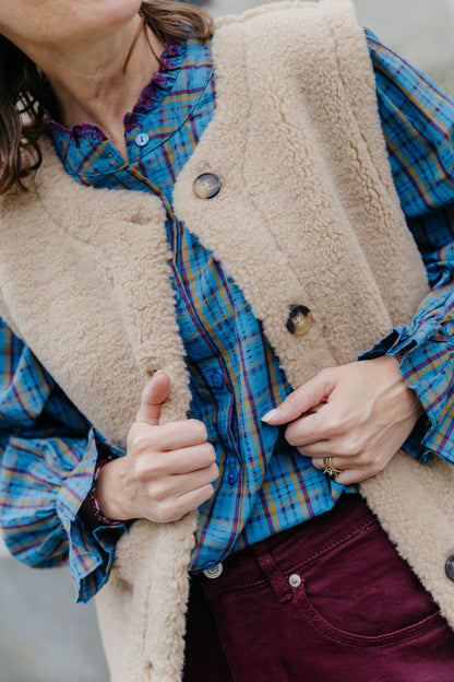 FQ EDDY waistcoat - Moon bean
