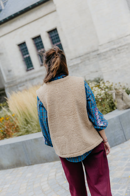 FQ EDDY waistcoat - Moon bean