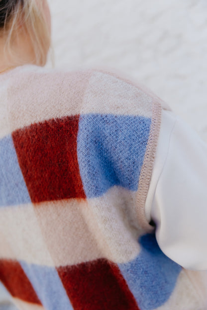 MT Gilet check - Blue