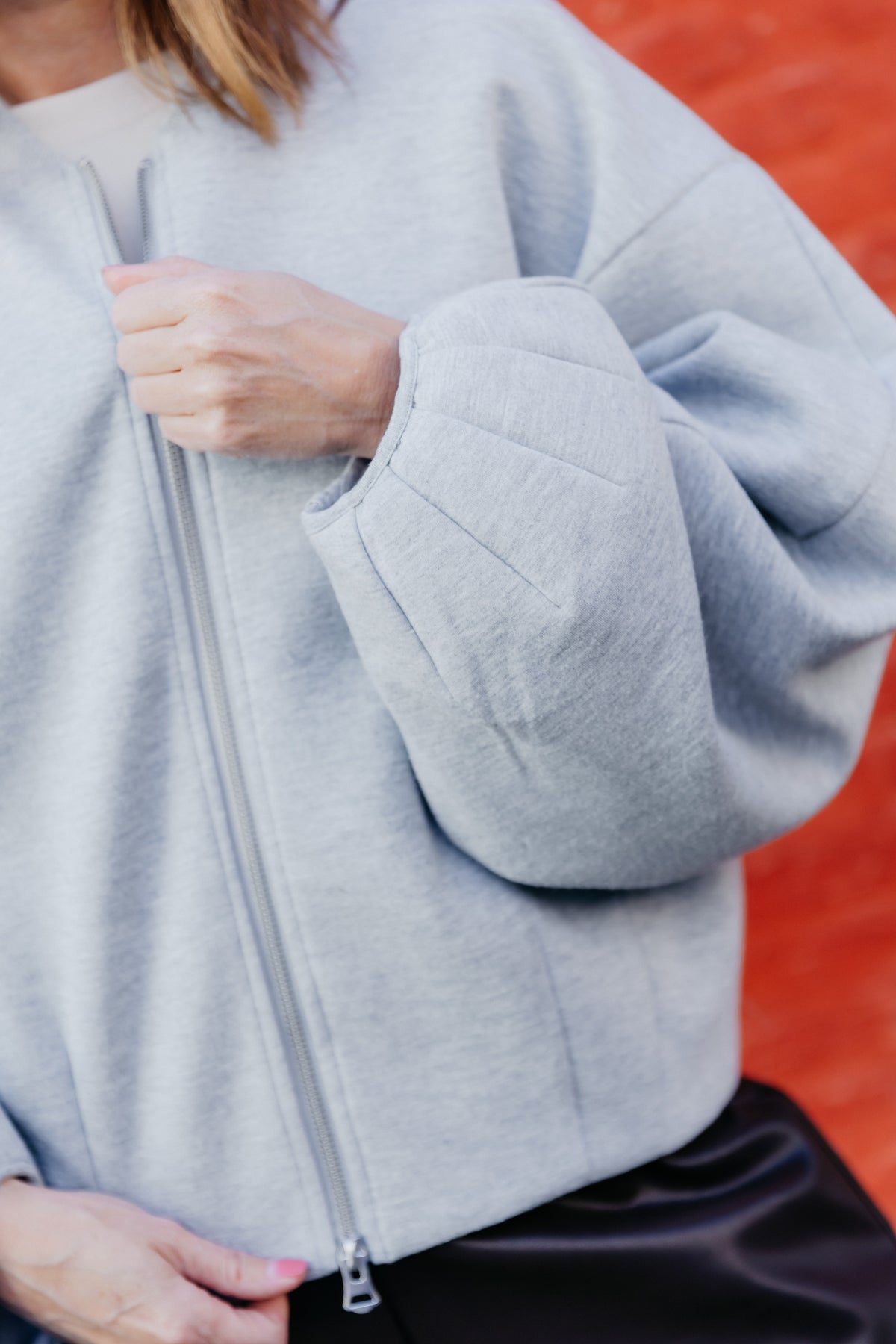 MS Maddy cardigan - grey melange
