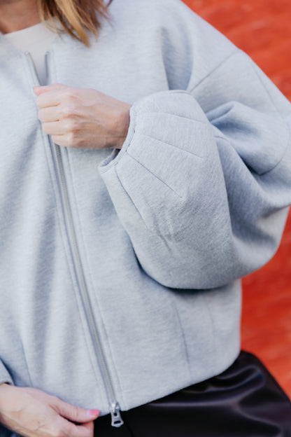 MS Maddy cardigan - grey melange