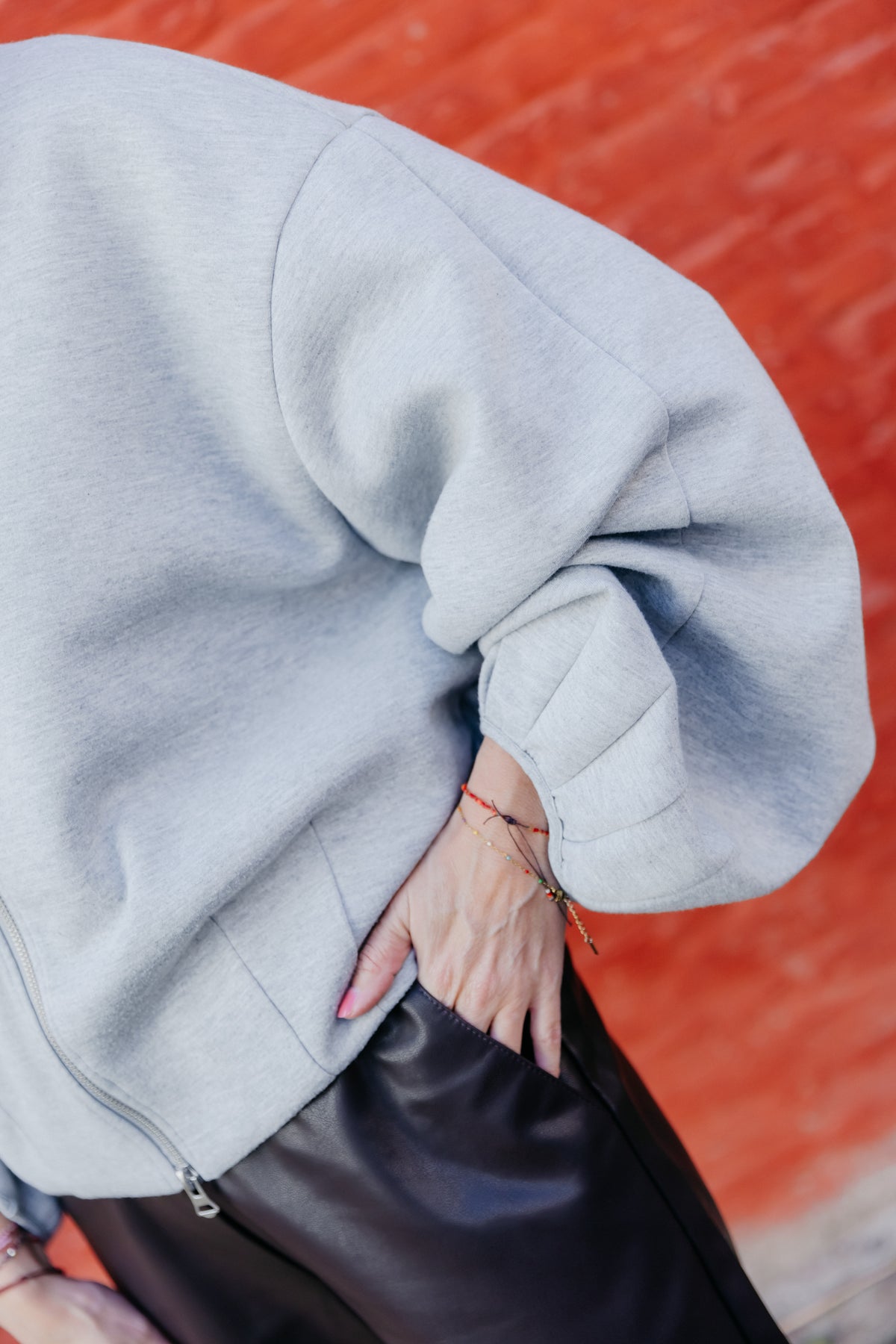 MS Maddy cardigan - grey melange
