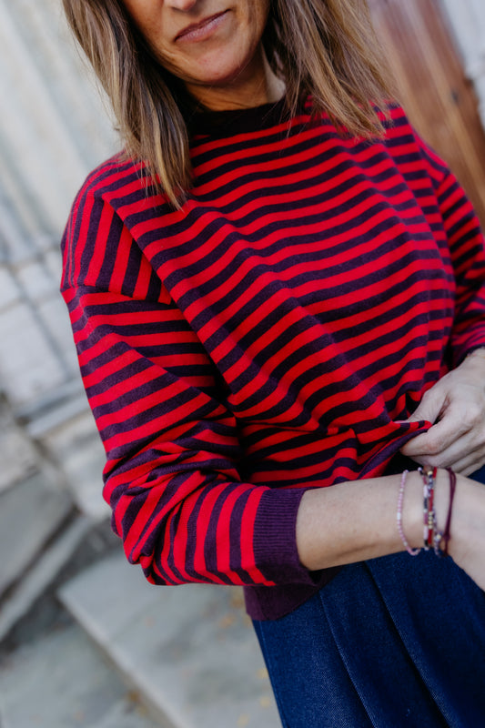 MM pull - rood/bruin