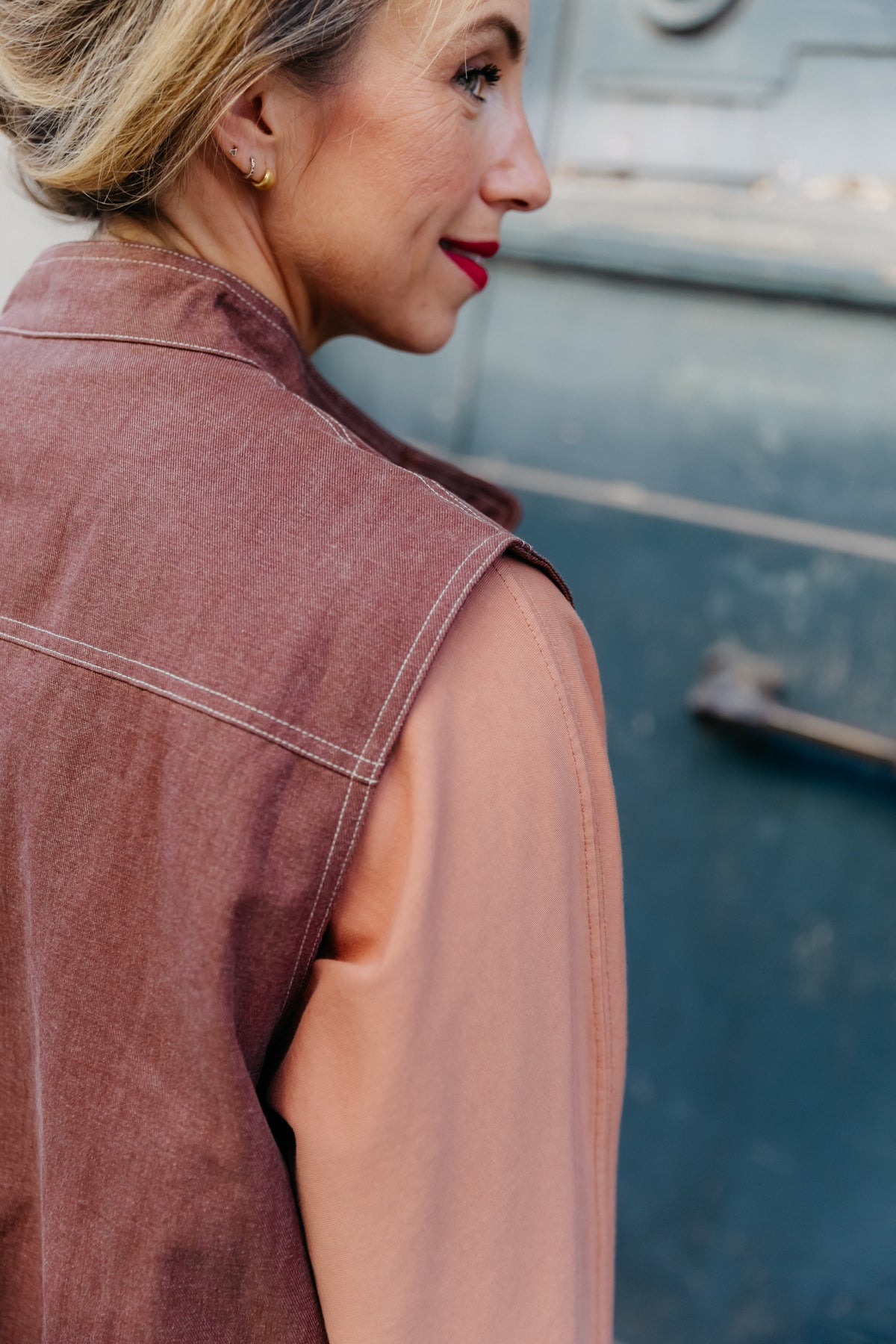 WS gilet - Brique