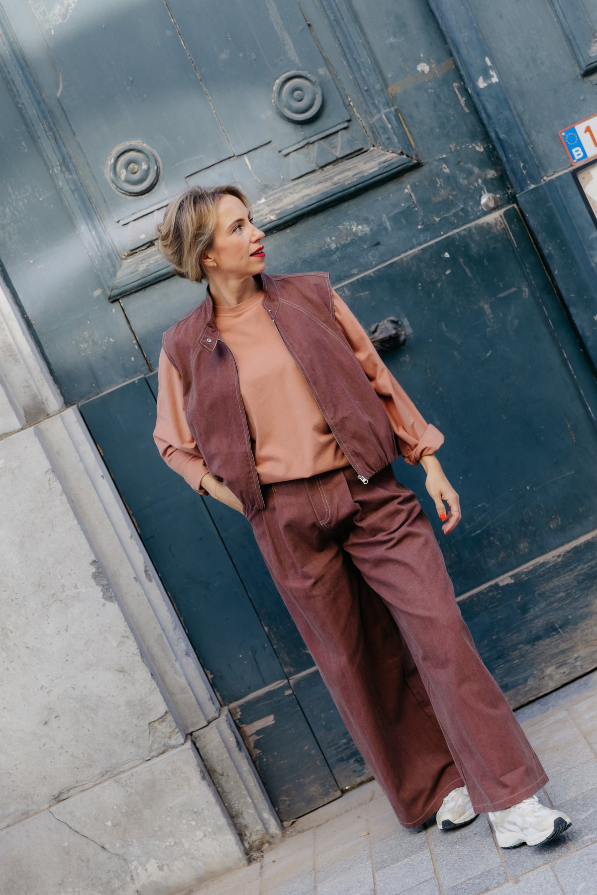 WS pantalon - Brique