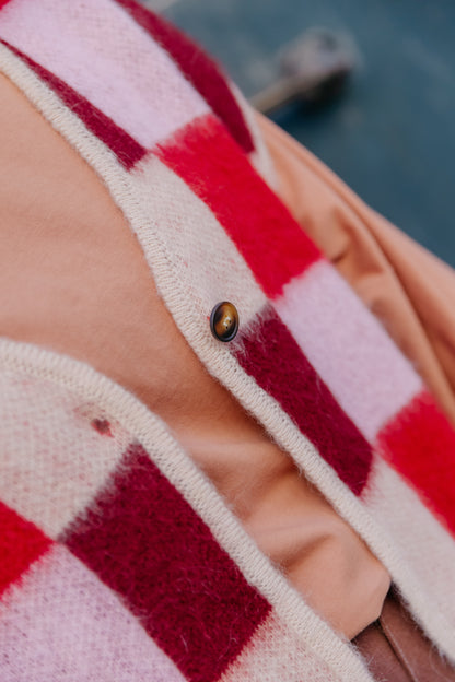 MT Gilet check - Red