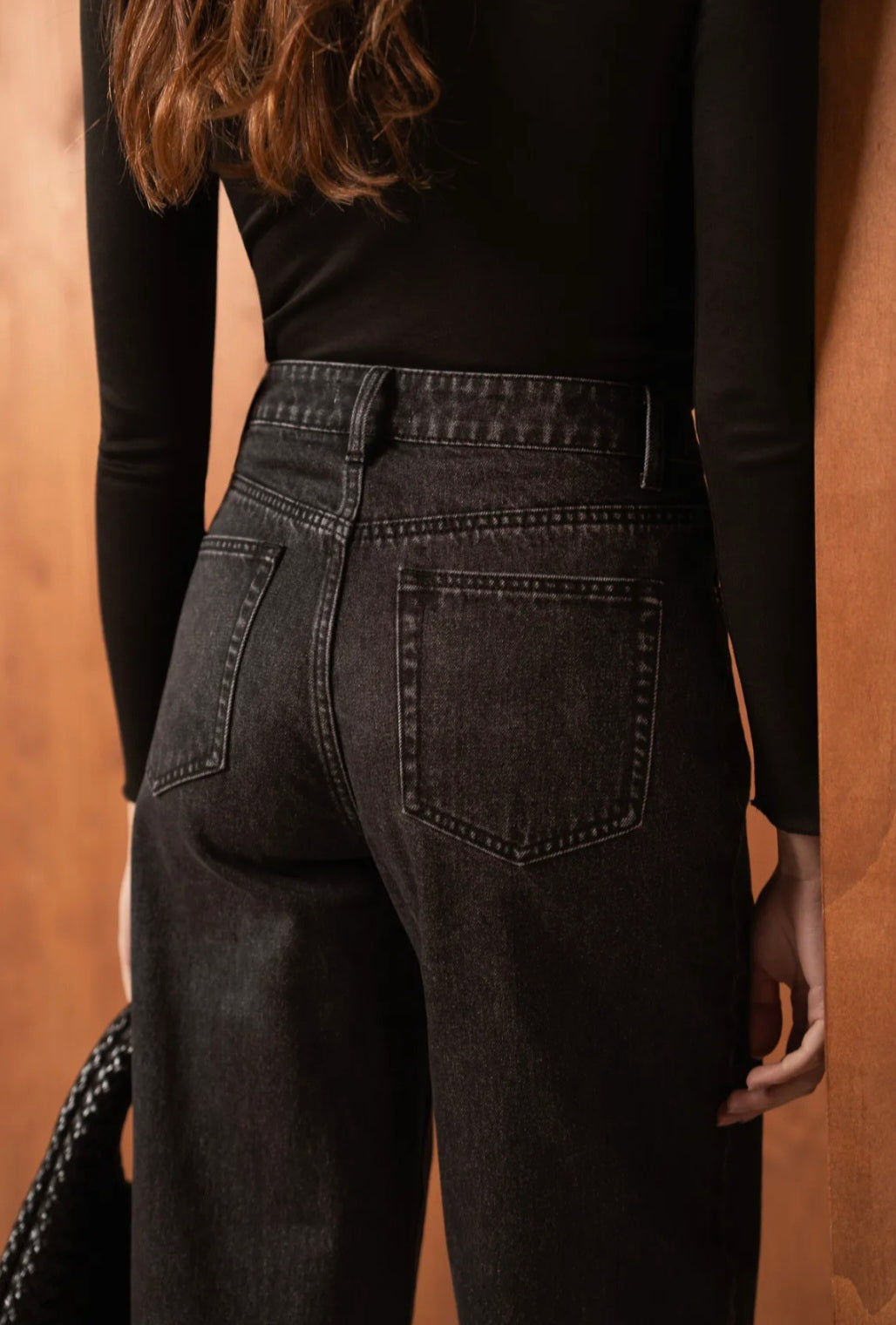 Barrel denim - Washed black