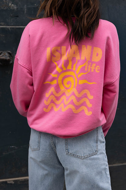 ISLAND Sweater - Roze