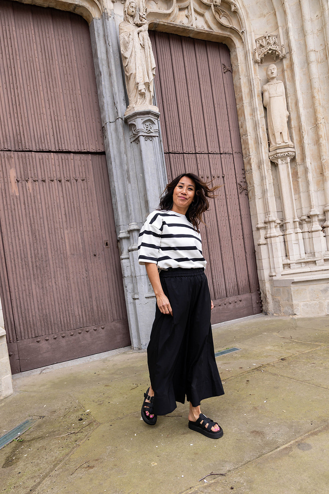 PRESTON T-shirt - Wit/zwart