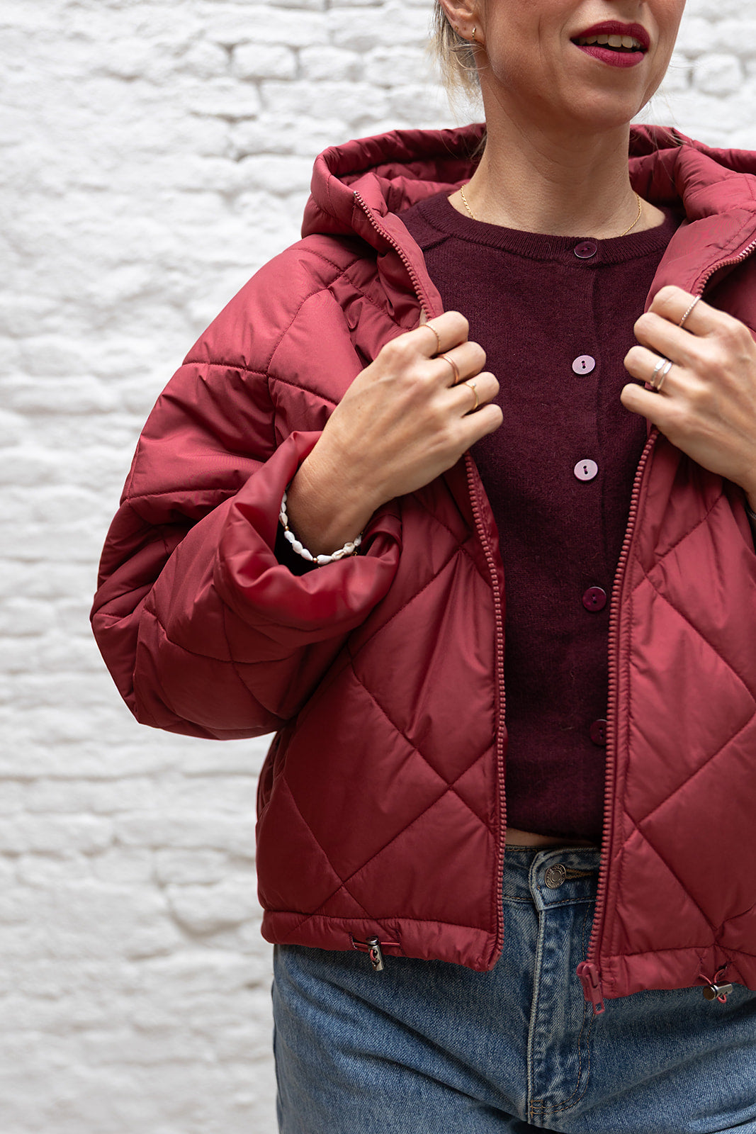 ESTELLE puffer -Brique