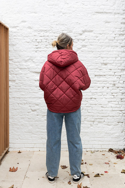 ESTELLE puffer -Brique