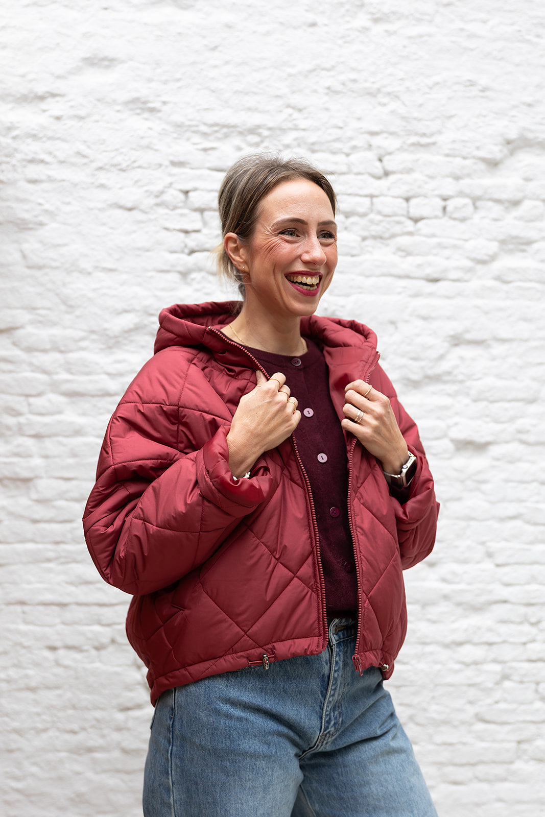 ESTELLE puffer -Brique