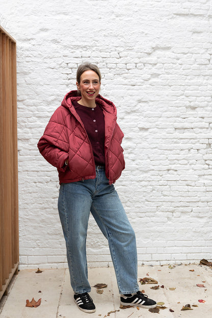 ESTELLE puffer -Brique