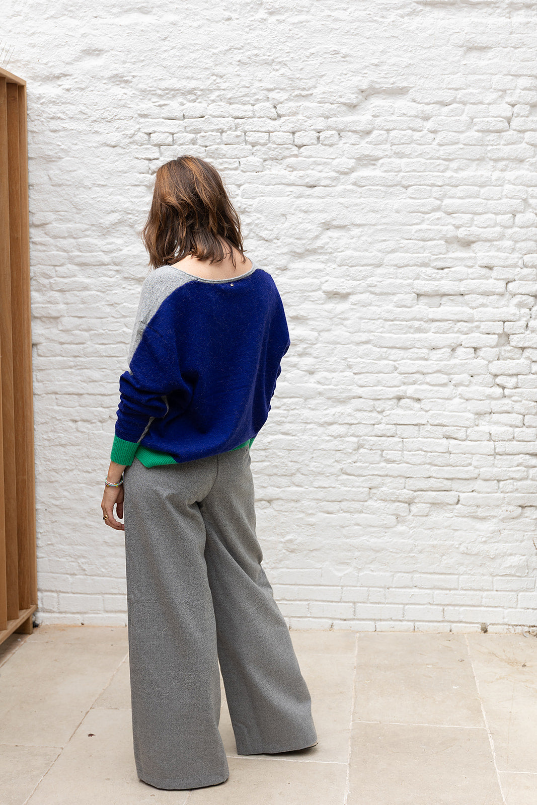 WESLEY Pantalon - Grey melange