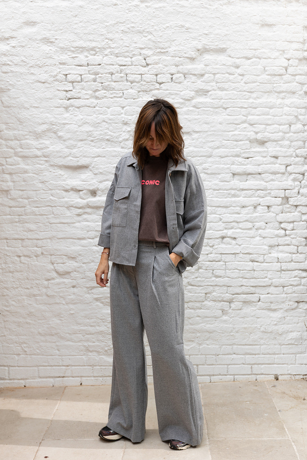 LYLOU vest - Grey melange