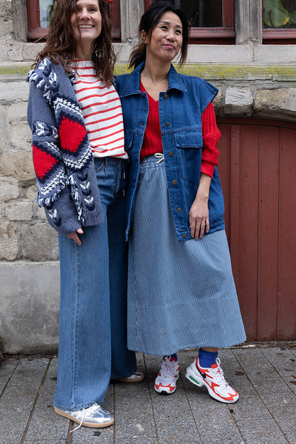 PH CLIO denim gilet - Blue
