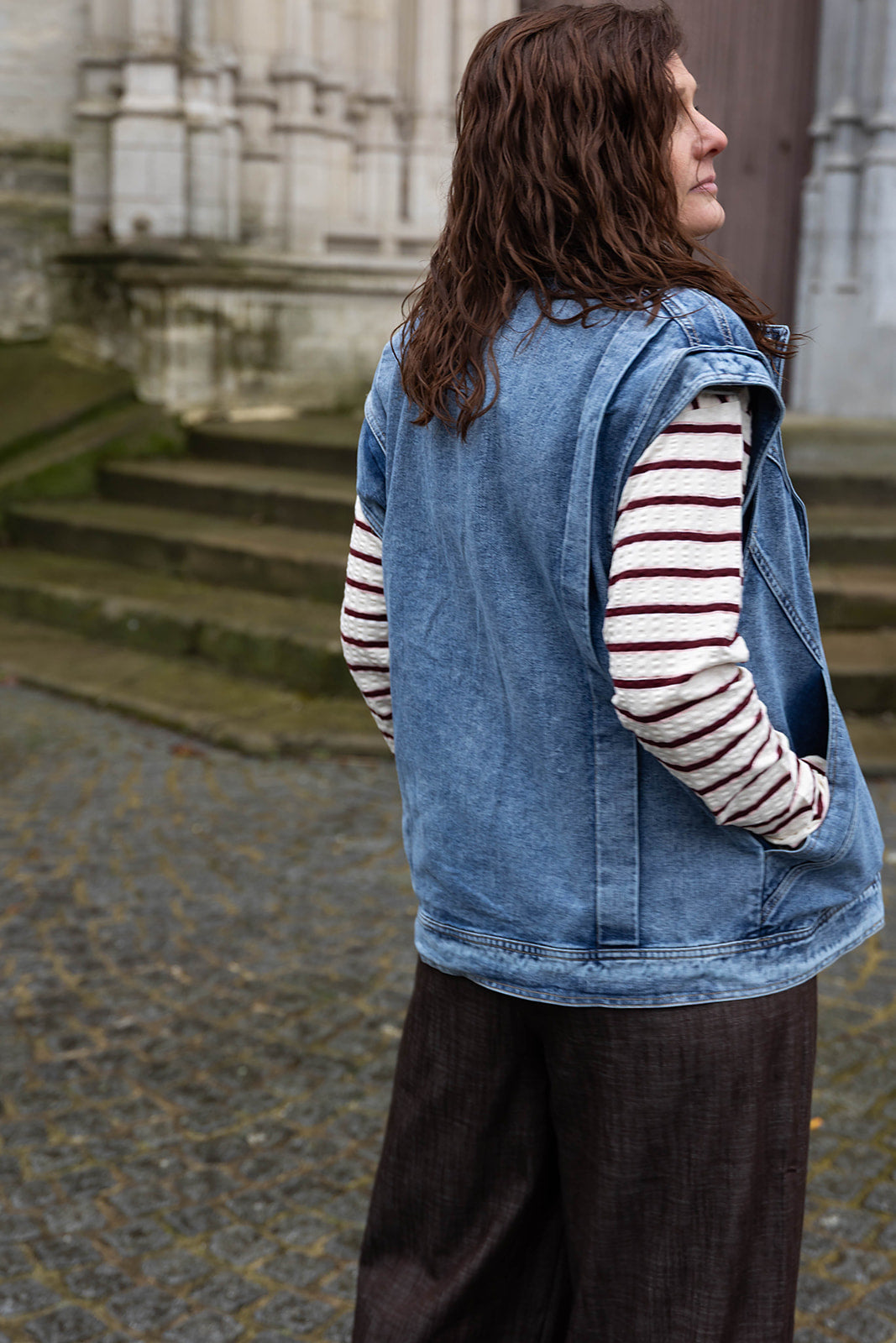 DEMI denim gilet - Blue