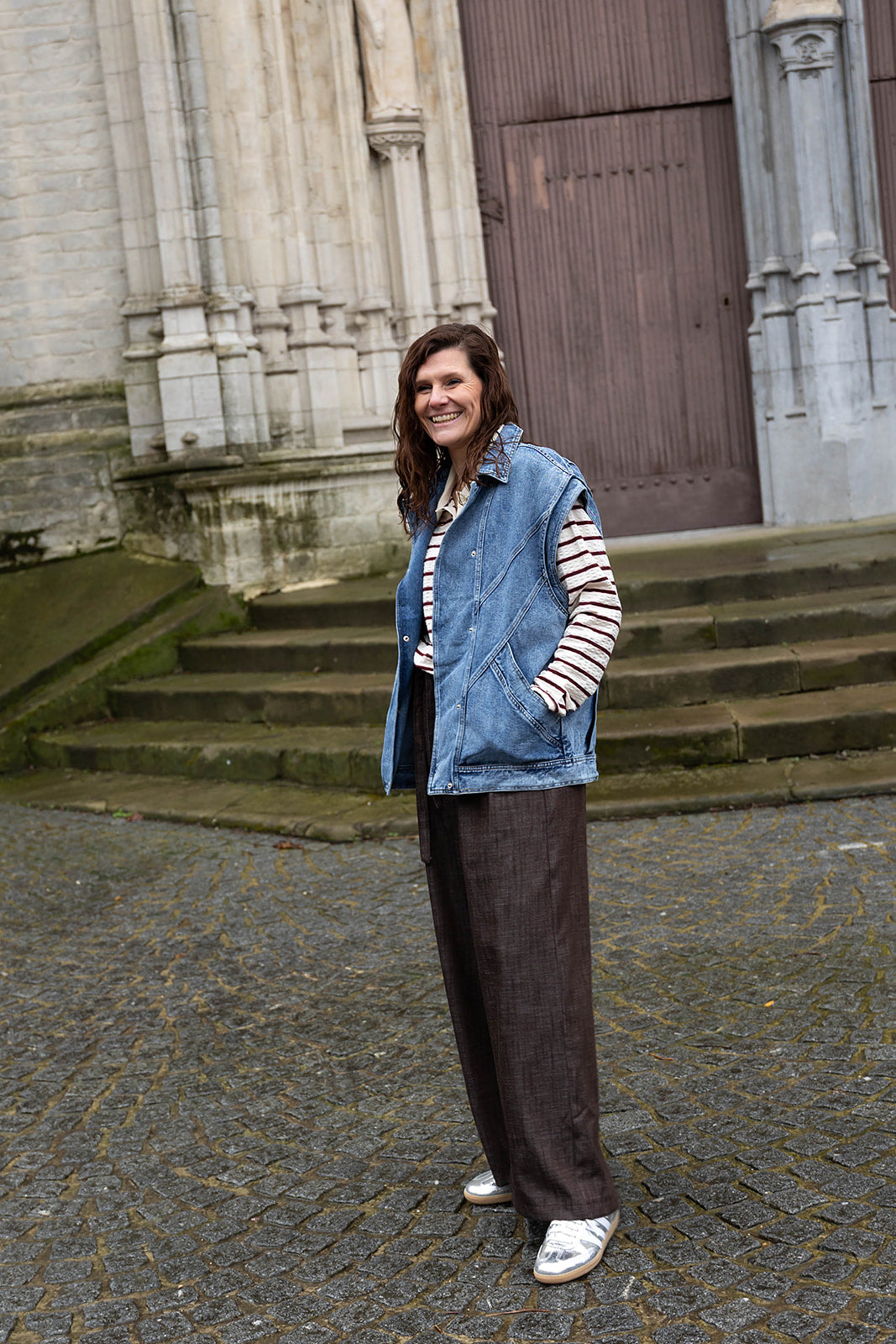 DEMI denim gilet - Blue