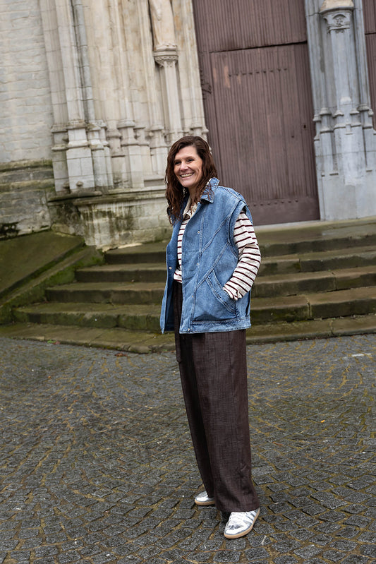 DEMI denim gilet - Blue