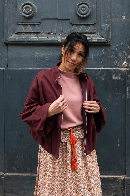 JILL vest - Bordeaux