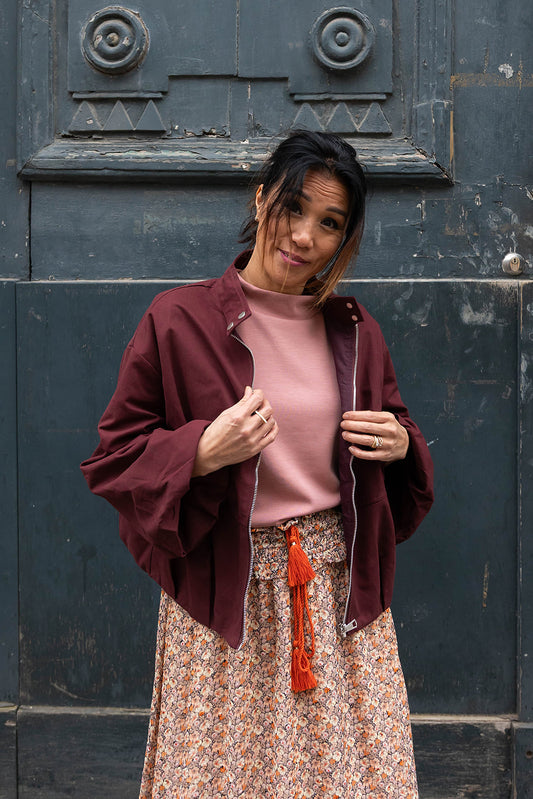 JILL vest - Bordeaux