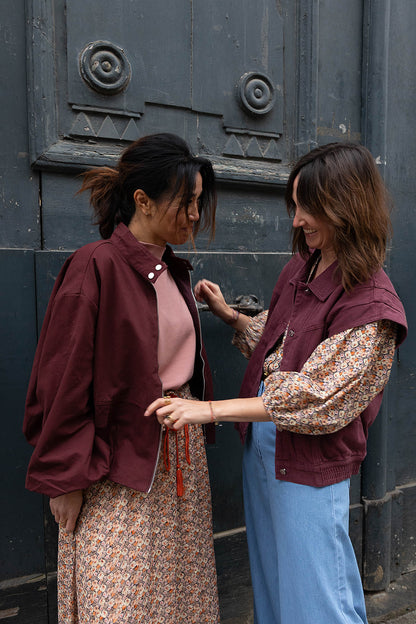JILL vest - Bordeaux