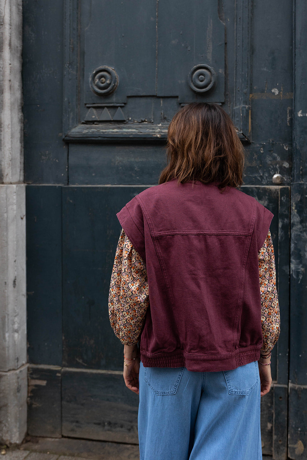 BURY gilet - Bordeaux