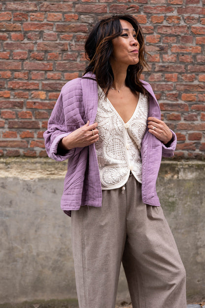 CROSSY waistcoat - Ecru