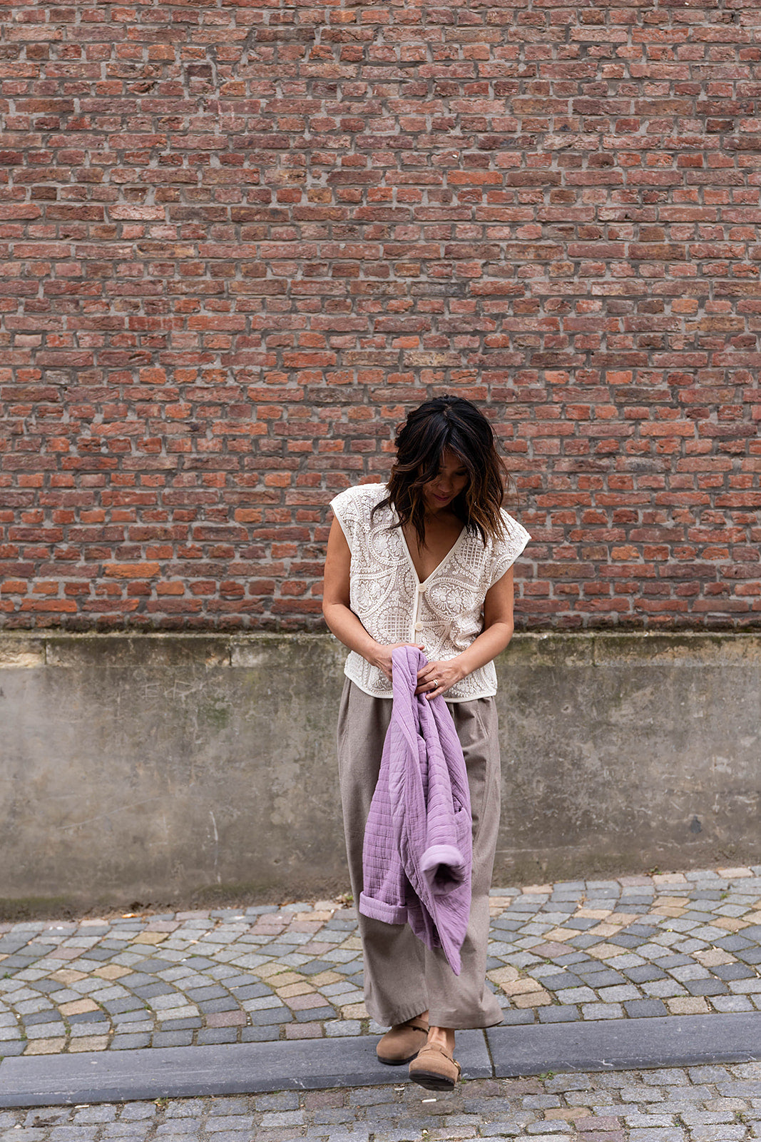 CROSSY waistcoat - Ecru