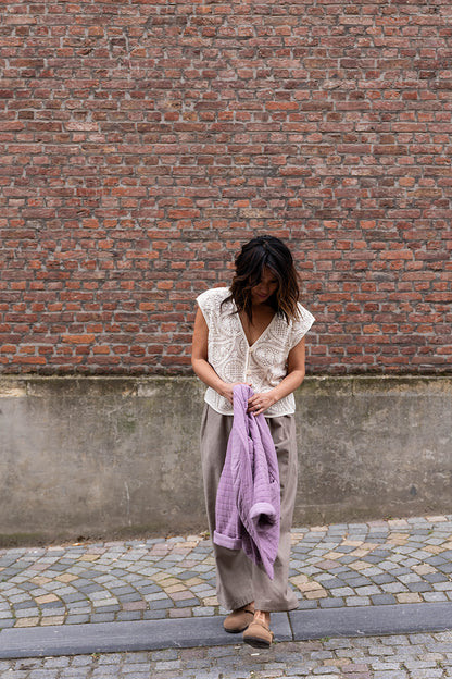 CROSSY waistcoat - Ecru