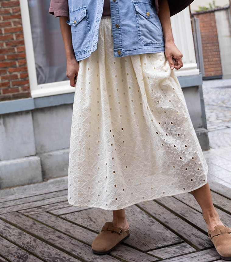 GORGEOUS rok - Ecru
